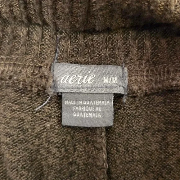 AERIE‎ Olive Green Jogger High Rise Ankle Pants Sz M Stretchy Athleisure - Picture 4 of 7